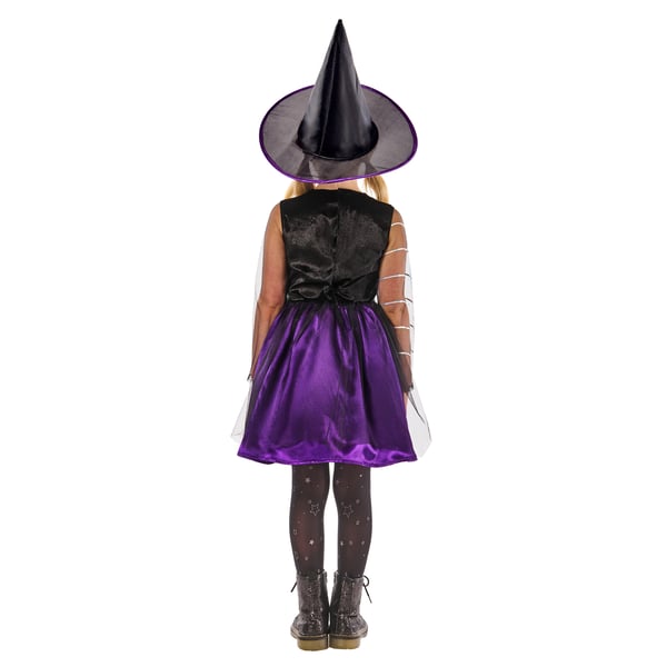 Bristol Novelty Girls Cobweb Witch Costume