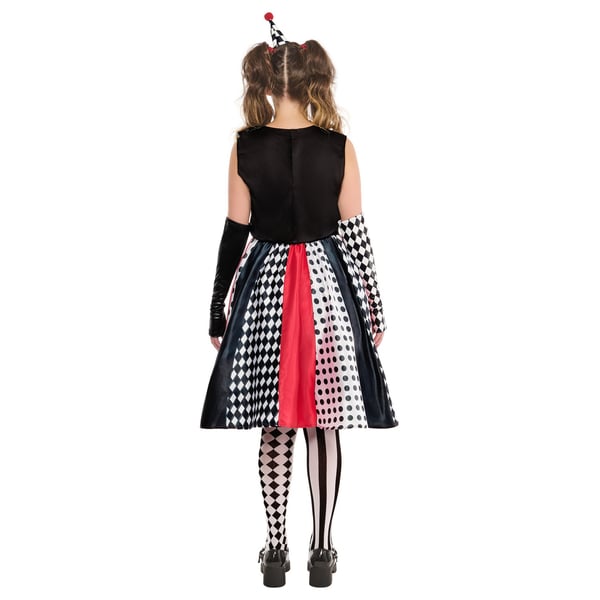 Bristol Novelty Womens/Ladies Clown Monochrome Costume