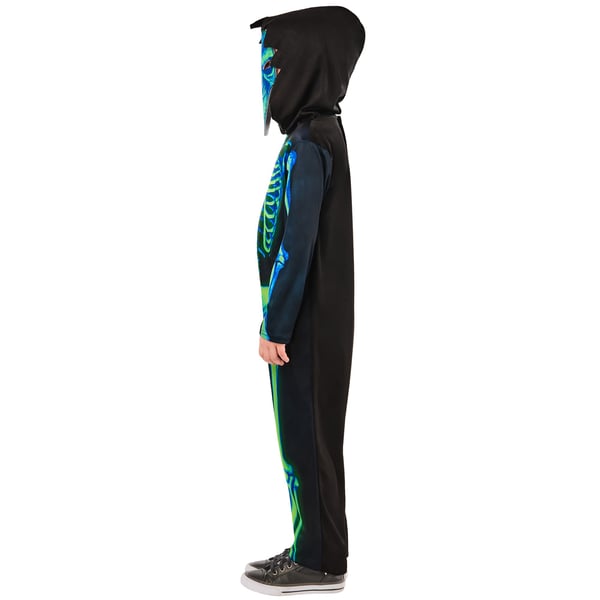 Bristol Novelty Childrens/Kids Skeleton Neon Costume