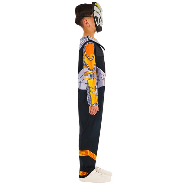Power Rangers Childrens/Kids Cosmic Fury Black Ranger Costume