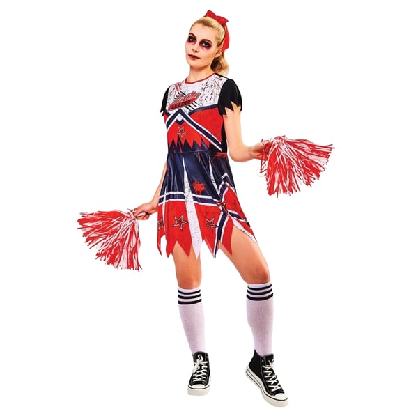 Bristol Novelty Womens/Ladies Zombie Cheerleader Costume Set