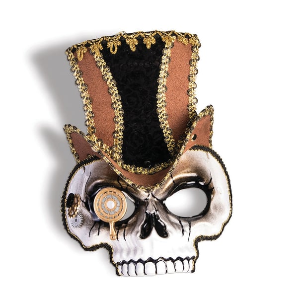 Bristol Novelty Unisex voksen steampunk kranie maske Bristol Novelty Unisex voksen steampunk kranie maske