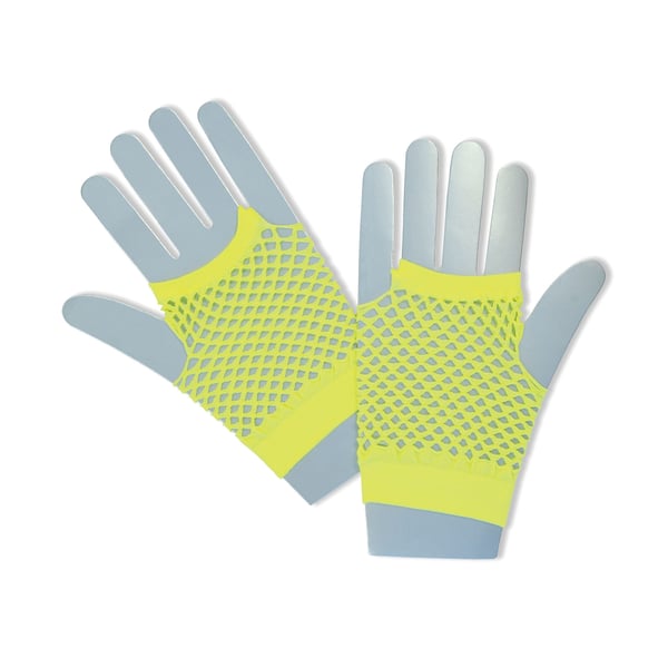 Bristol Novelty Unisex Adults Short Fishnet Gloves (1 Pair)