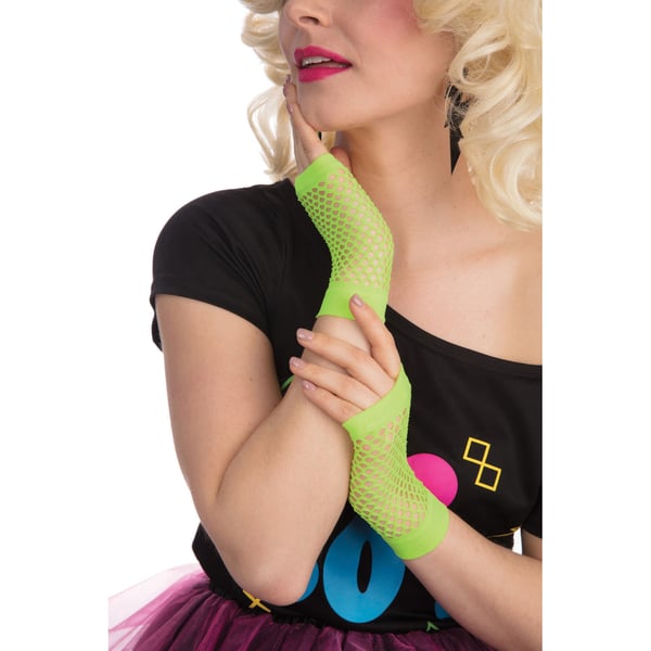 Bristol Novelty Unisex Adults Short Fishnet Gloves (1 Pair)