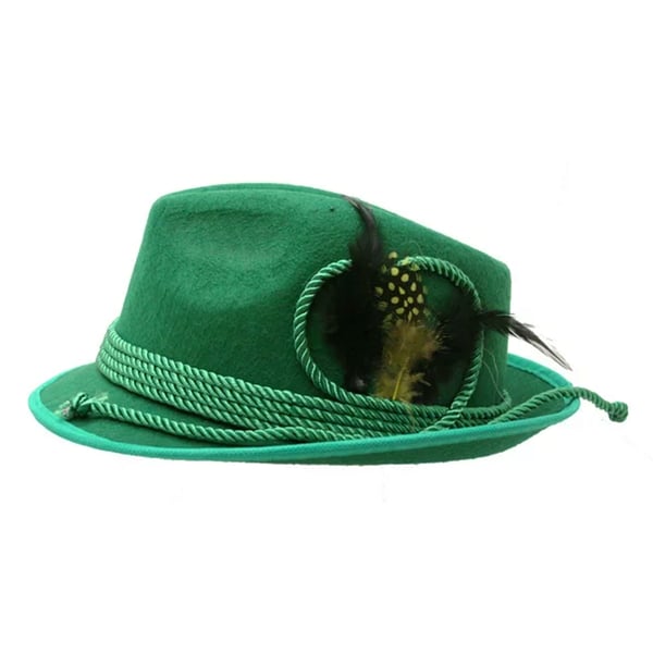 Bristol Novelty Unisex Felt Hat With Feathers