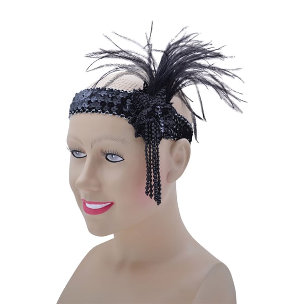 Bristol Novelty Unisex Adults Deluxe Flapper Headband