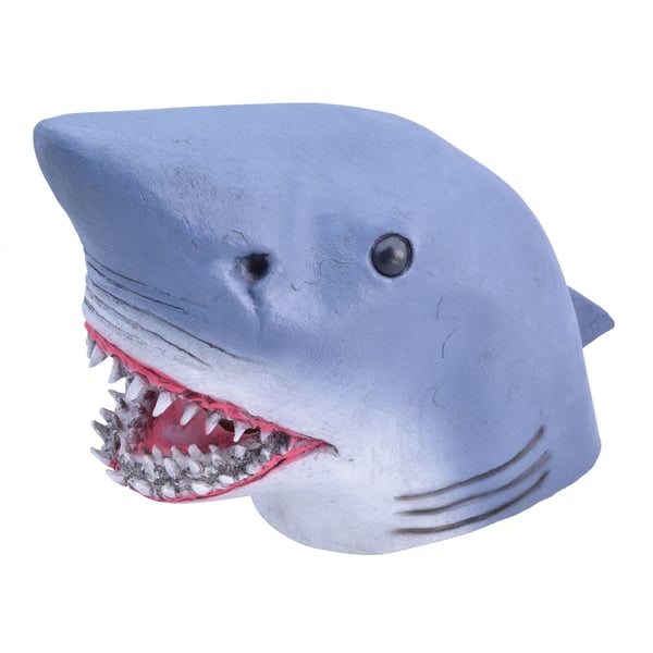 Bristol Novelty Unisex Adults Rubber Shark Mask