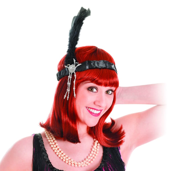 Bristol Novelty Unisex voksen fjerklædt flapper pandebånd