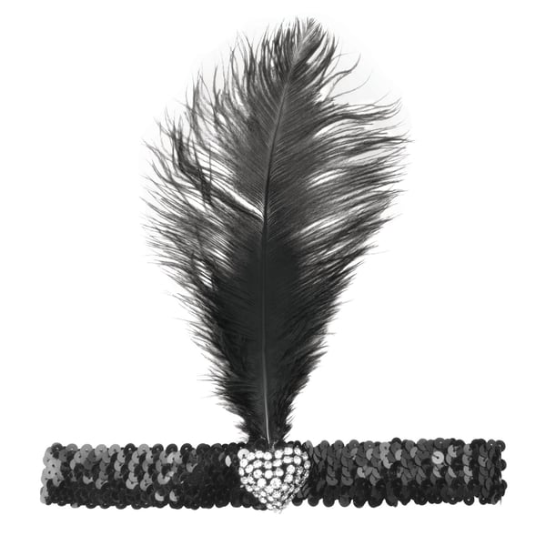 Bristol Novelty Unisex Aikuisten Kristallisydän Flapper-panta