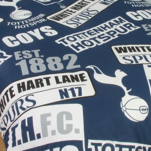 Tottenham Hotspur Patch Single Duvet And Pillow Set