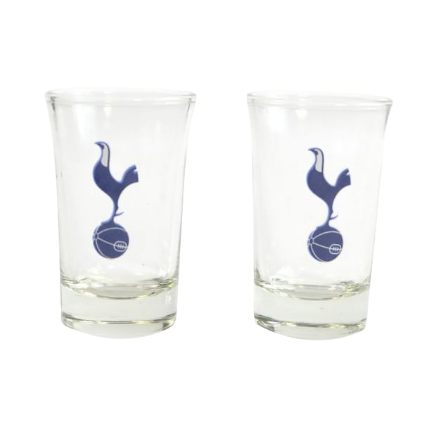 Tottenham Hotspur FC Home Word Mark Shot Glasses (pakke med 2)