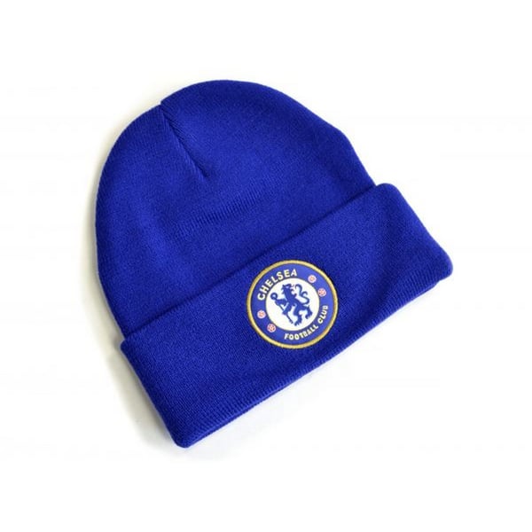 Chelsea FC stickad mössa med uppvikt kant