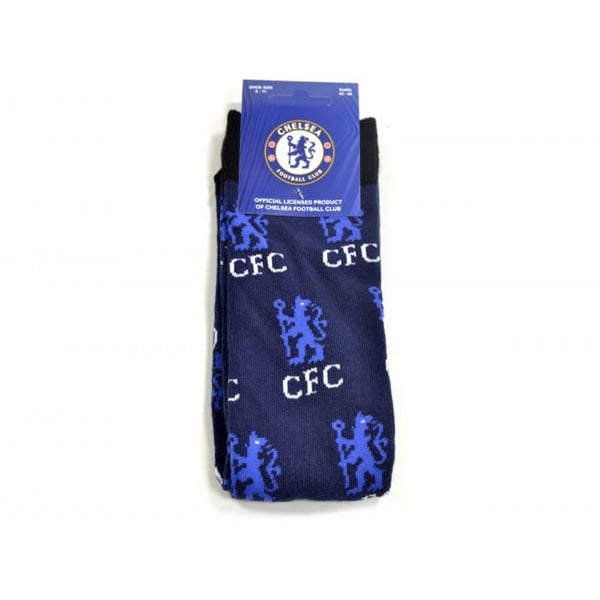 Chelsea FC Unisex-voksne sokker med over hele vejen rundt med print Chelsea FC Unisex-voksne sokker med over hele vejen rundt med print