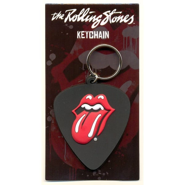 The Rolling Stones Plectrum gummi nøglering