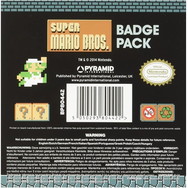 Super Mario Märkeset (5-pack)