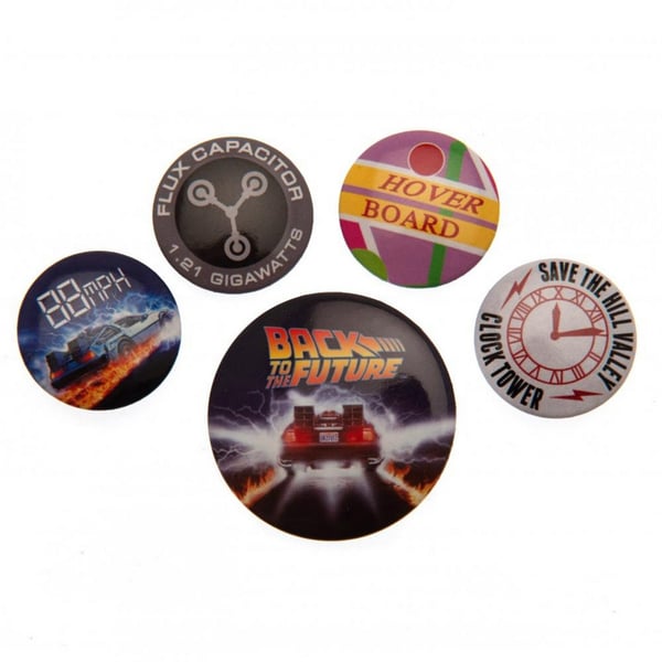Back To The Future Badge Set (Pack of 5)