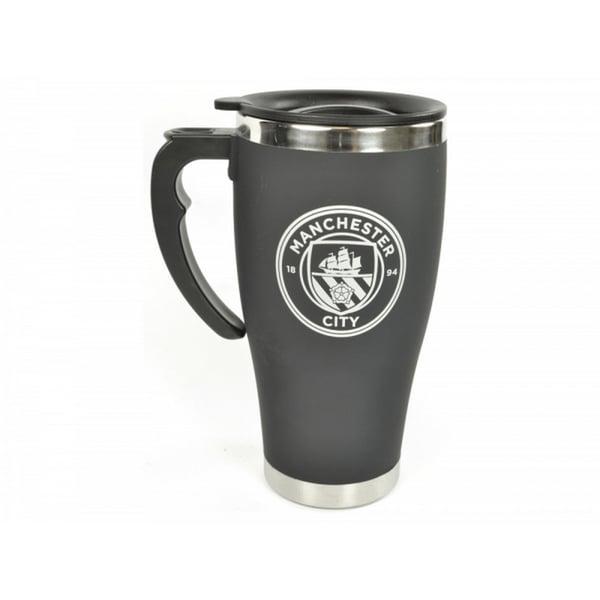 Manchester City FC Official Football Foil Print Executive Travel Mug