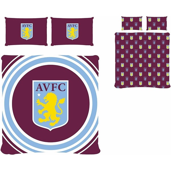Aston Villa FC Pulse Reversible Duvet Cover Set