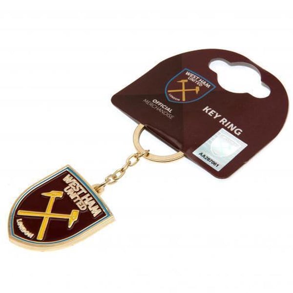 West Ham United FC Crest Emalje nøglering