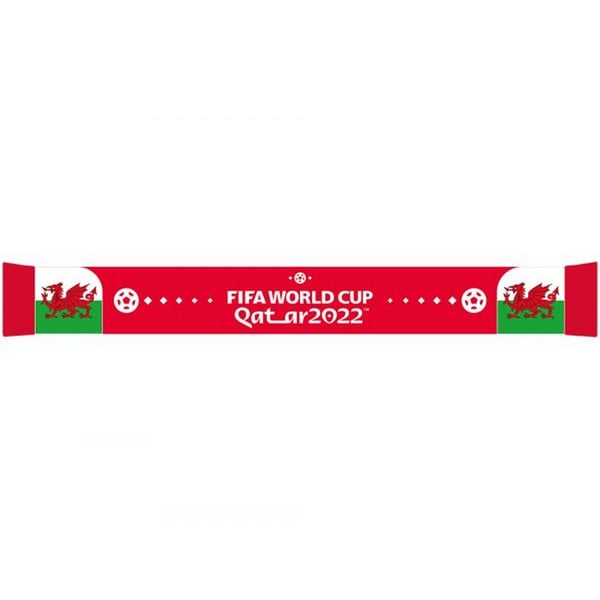 Wales World Cup 2022 Jacquard Knitted Winter Scarf