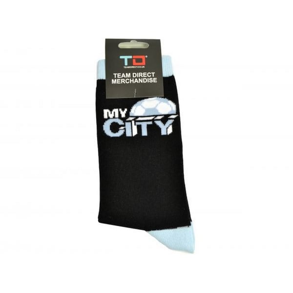 Manchester City FC Official Football Crest Socks (1 Pair)