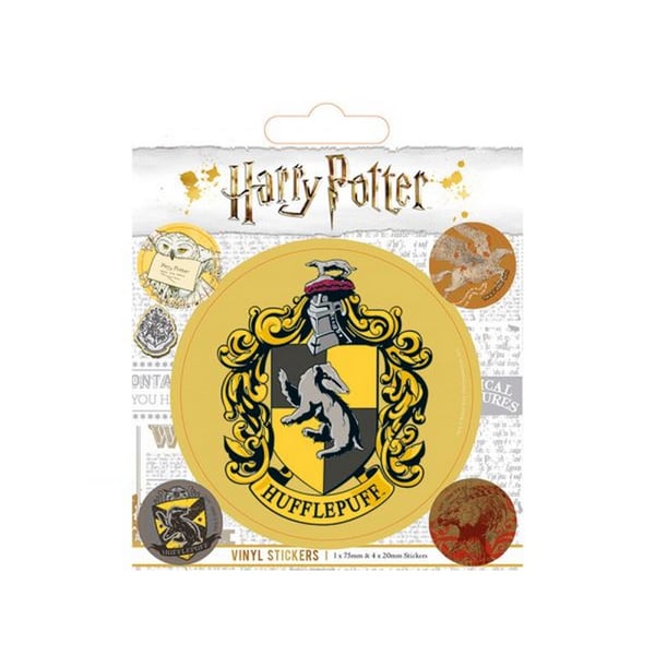 Harry Potter Vinyl Hufflepuff klistermærker (pakke med 5)