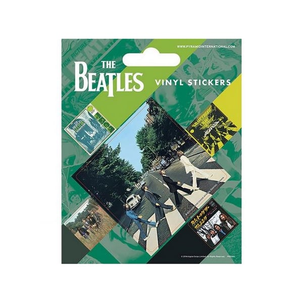 The Beatles Vinyl Abbey Road klistermærker (pakke med 5)