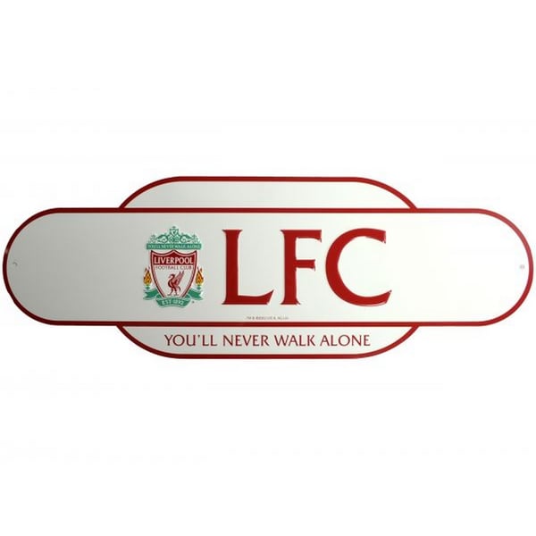 Liverpool FC Classic Retro Years Metal Street Sign