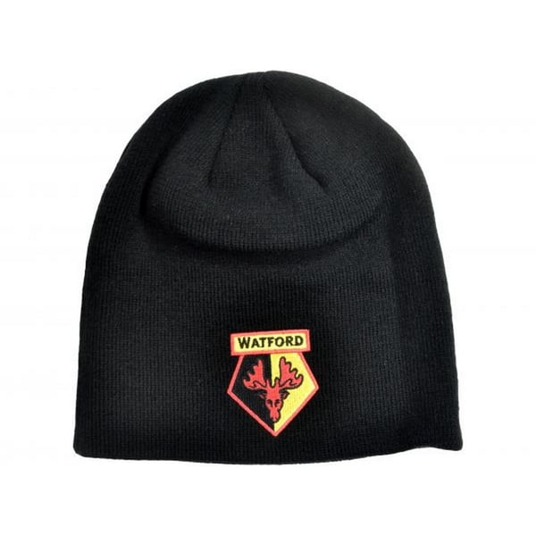 Watford FC Embroidered Knitted Roll Down Beanie