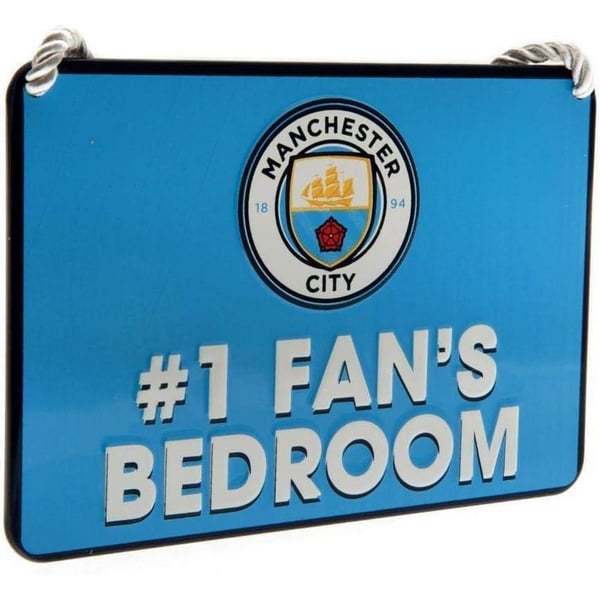 Manchester City FC #1 Fans Bedroom Door Sign