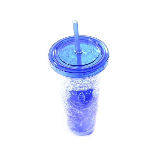 Everton FC Crest 600ml Freezer Cup With Straw