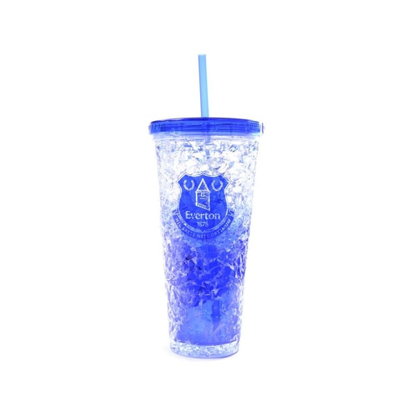 Everton FC vapen 600 ml frysmugg med sugrör