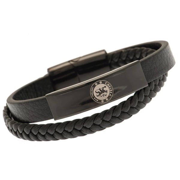 Chelsea FC Leather Crest Bracelet