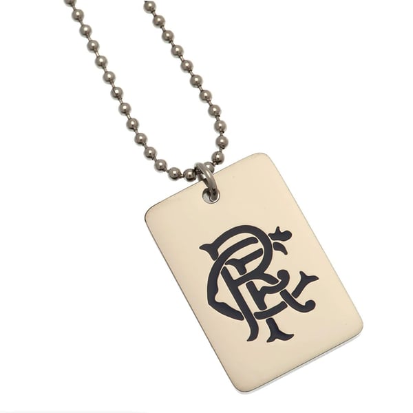 Rangers FC Emalje Crest hundemærke og kæde