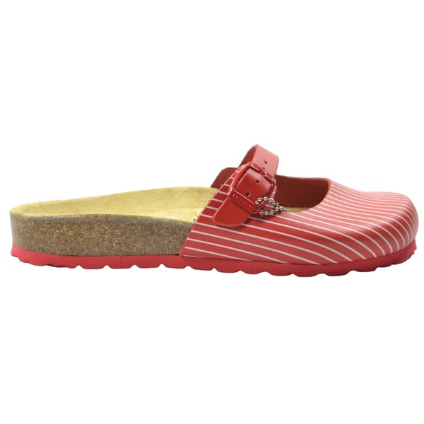 Sanosan Womens/Ladies Florencia Stripe Leather Sandals Sanosan Womens/Ladies Florencia Stripe Leather Sandals