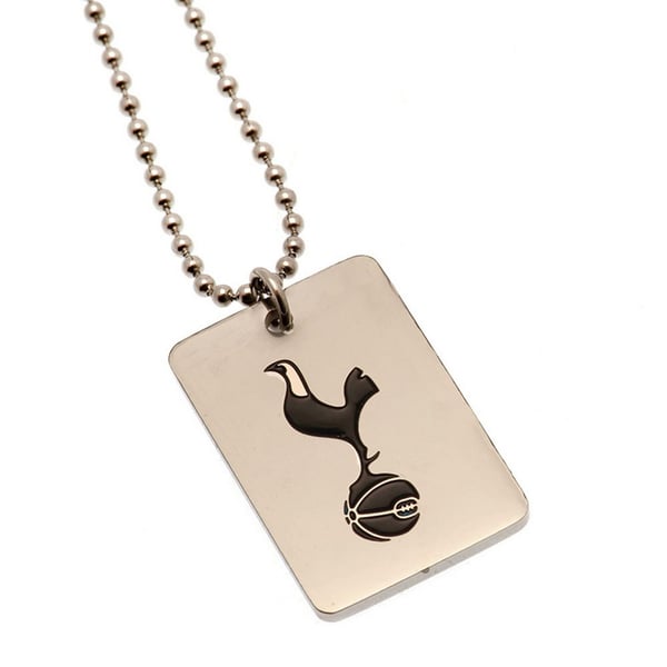 Tottenham Hotspur FC Enamel Crest Dog Tag And Chain