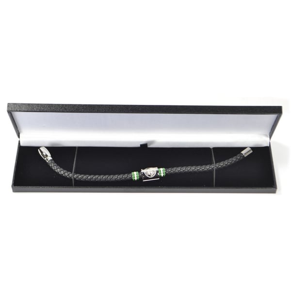 Celtic FC Leather Ring Bracelet