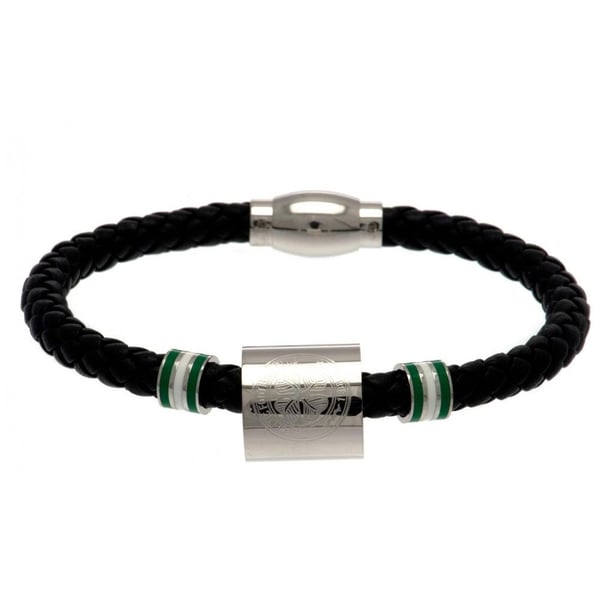 Celtic FC Leather Ring Bracelet