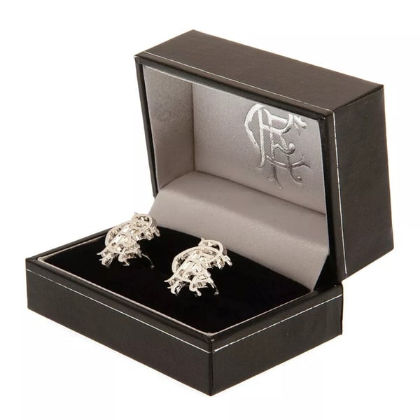 Rangers FC Silver Painted Cufflinks