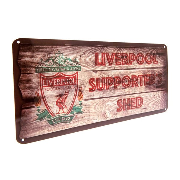Liverpool FC Supporter´s Shed Metal Plaque