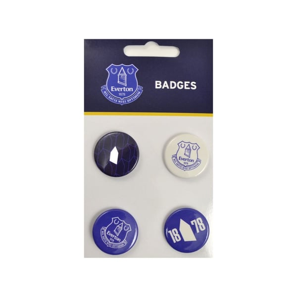 Everton FC -nappimerkki (4 kpl:n pakkaus)