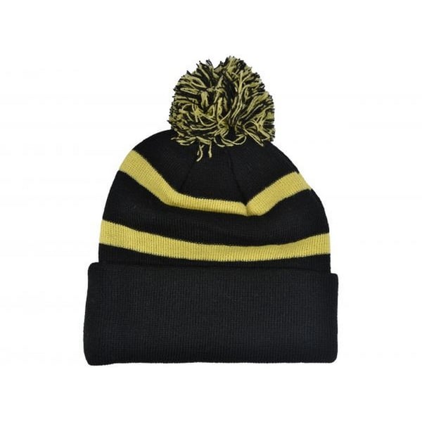 Arsenal FC Striped Bobble Beanie