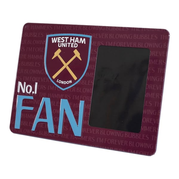 West Ham United FC No. 1 Fan Metal Embossed Photo Frame