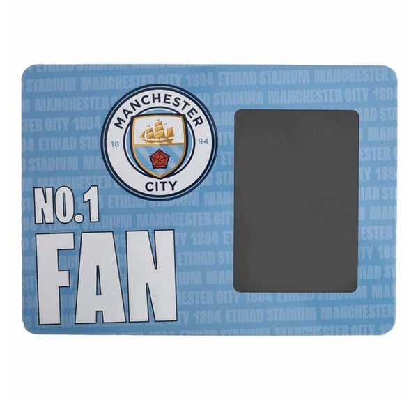Manchester City FC No.1 Fan Metal Embossed Photo Frame