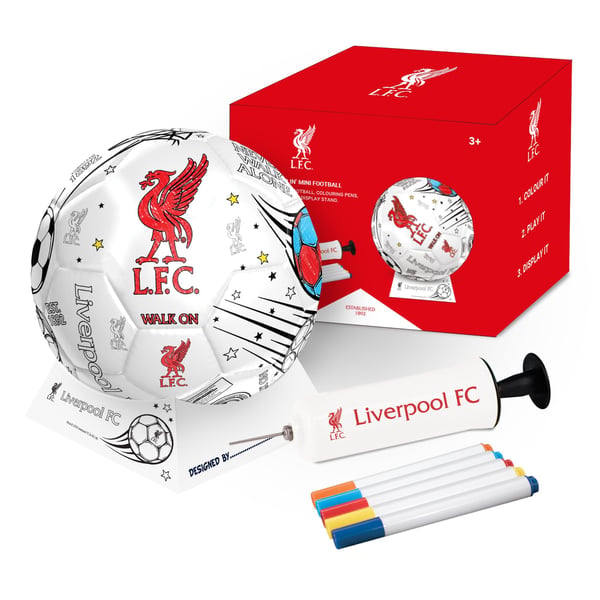 Liverpool FC Colour In Mini Football Set Liverpool FC Colour In Mini Football Set