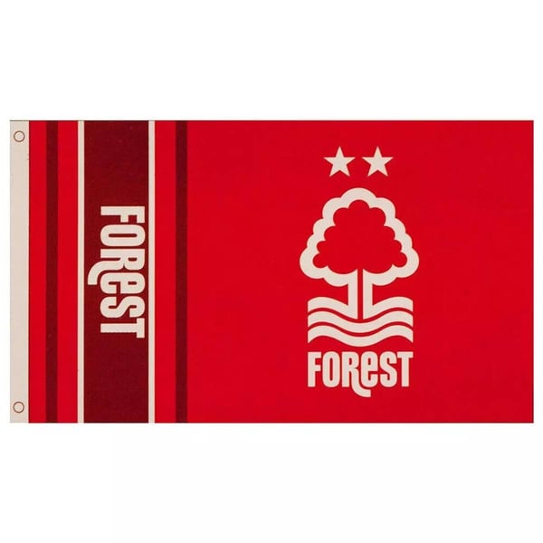 Nottingham Forest FC Wordmark Stripe Flag