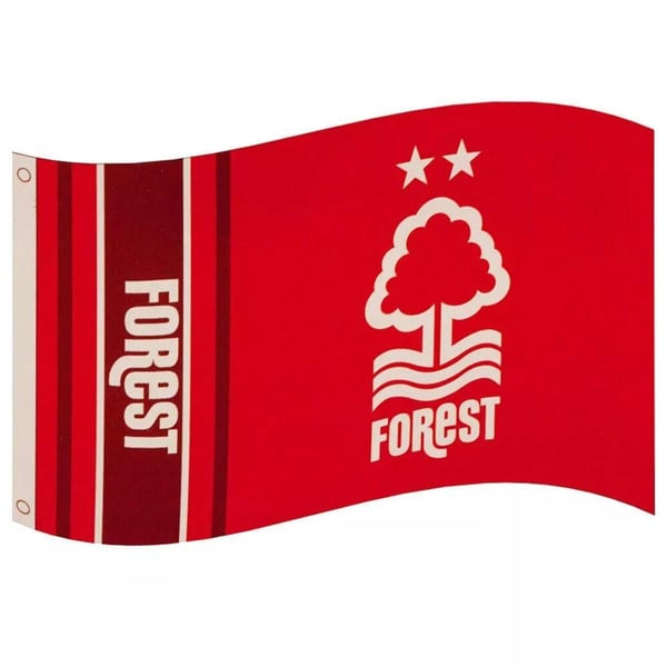 Nottingham Forest FC Wordmark Stripe Flag