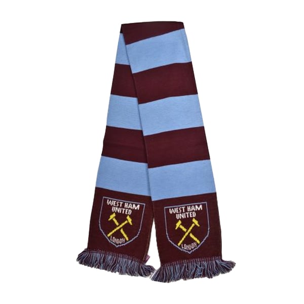 West Ham FC Official Football Jacquard Bar Scarf