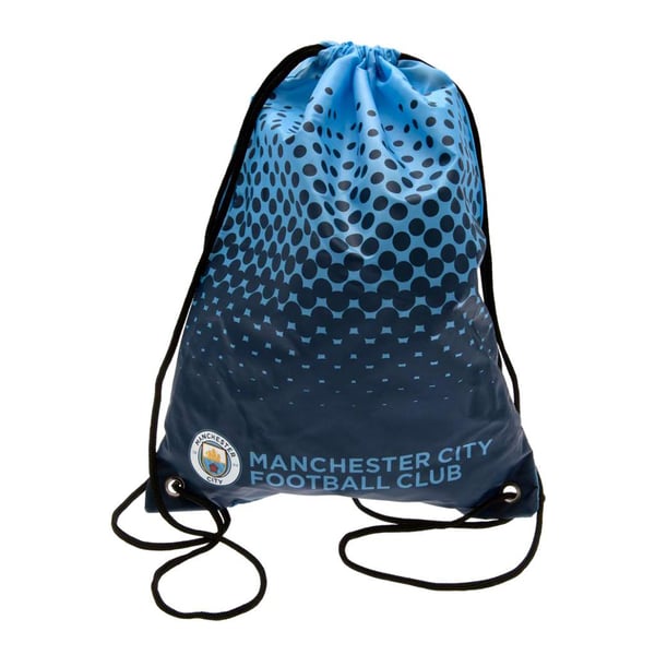 Manchester City FC Official Football Fade Design Gym Bag