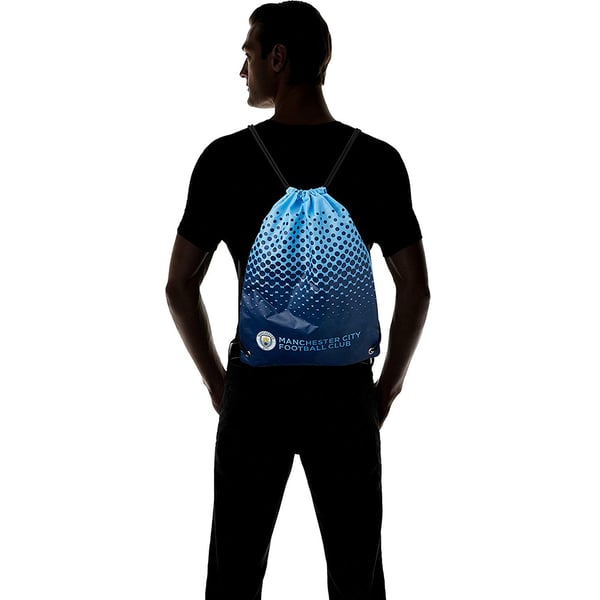 Manchester City FC Official Football Fade Design Gym Bag